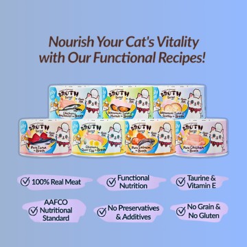 Jollycat Broth Series Complete & Balanced Pure Chicken 80g x24